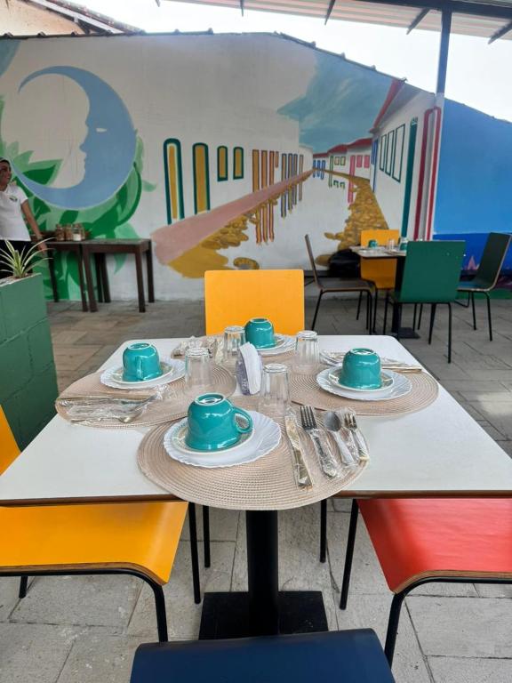 Café da Manhã na pousada Aruá